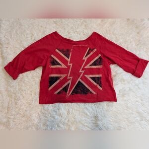 Modern Lux GraphicWomen's Cropped Shirt Size Medium